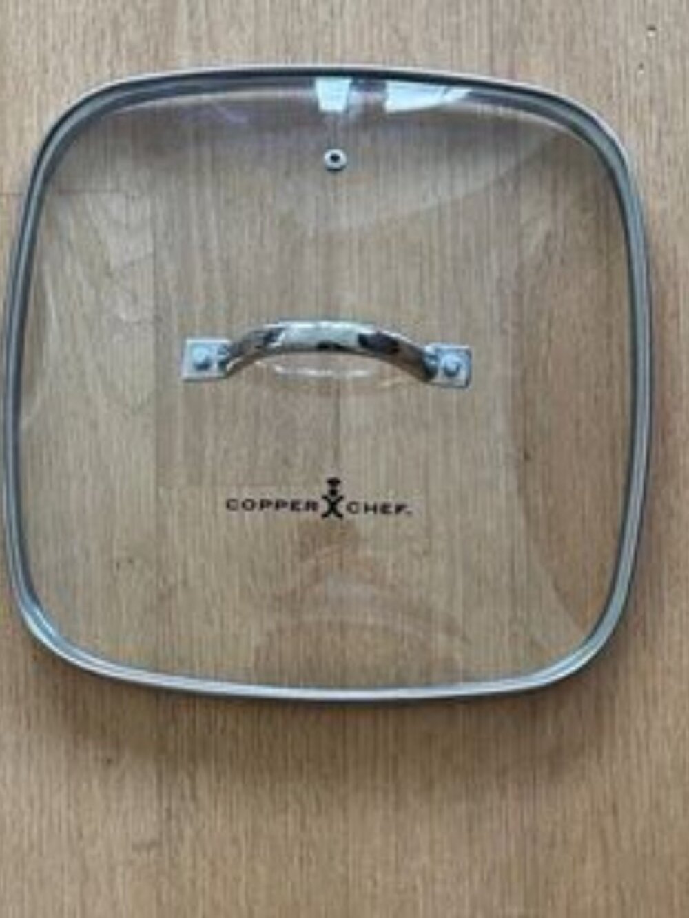 COPPER CHEF like new glass lid